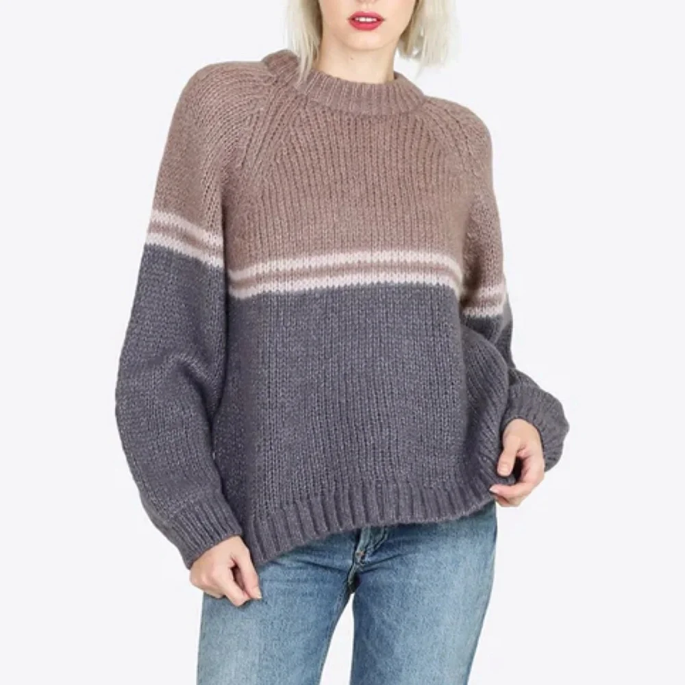 Xirena Sweater Alpaca Blend Knit Mock Neck Pullover Neutral Snowbird Size XS - Picture 1 of 9